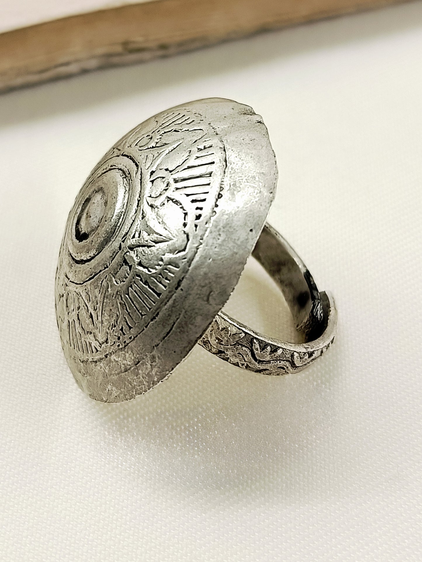 Mudit Silver Tribal Men's Ring