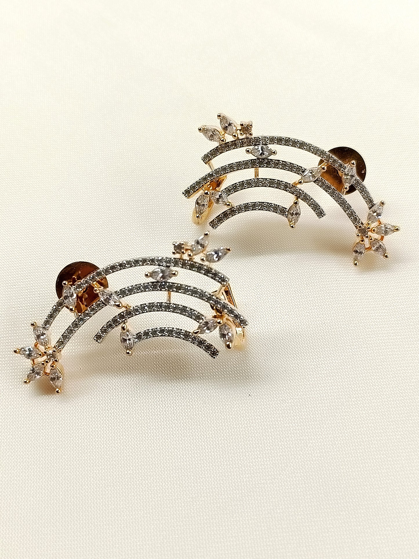 Fariha White American Diamond Earring