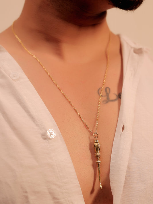 Ayaan Golden Men's Neckpiece