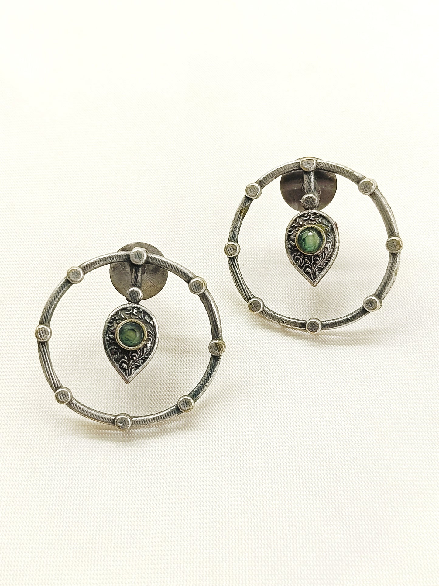 Darpana Mint Green Oxidized Tops