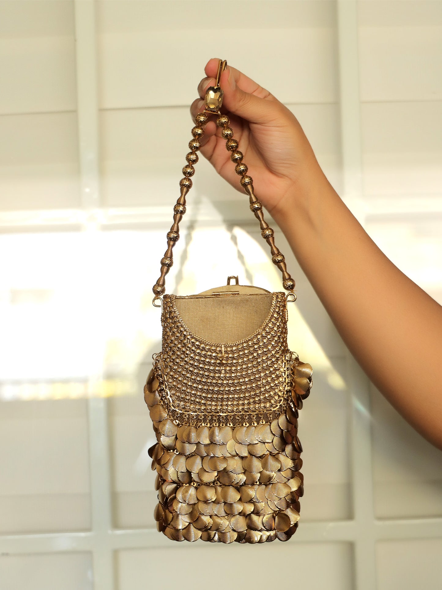 Pranlie Golden Mobile Pouch