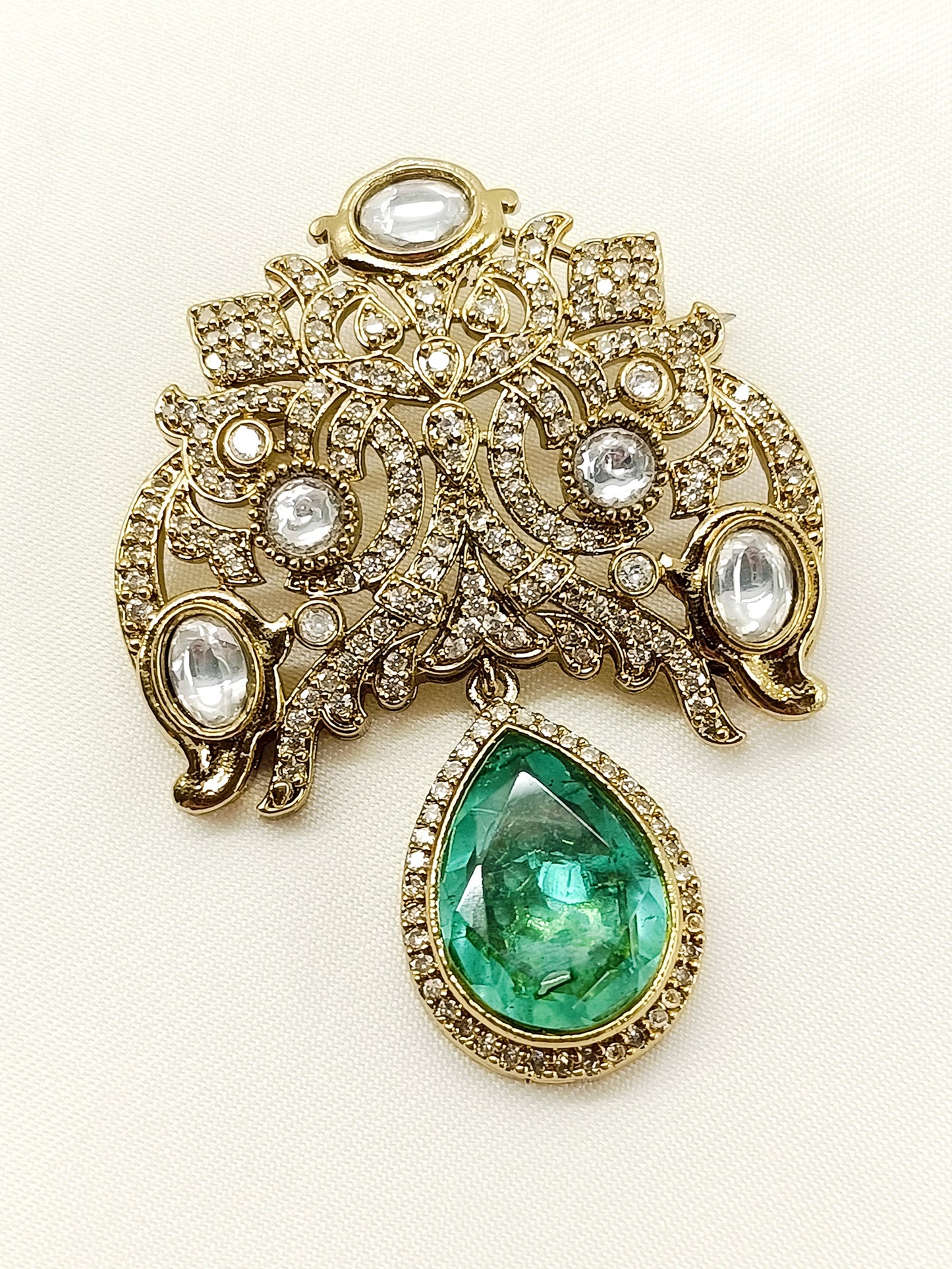 Urvansh Mint Green Men's Brooch