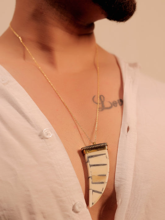 Somerset White Bone Men's Neckpiece