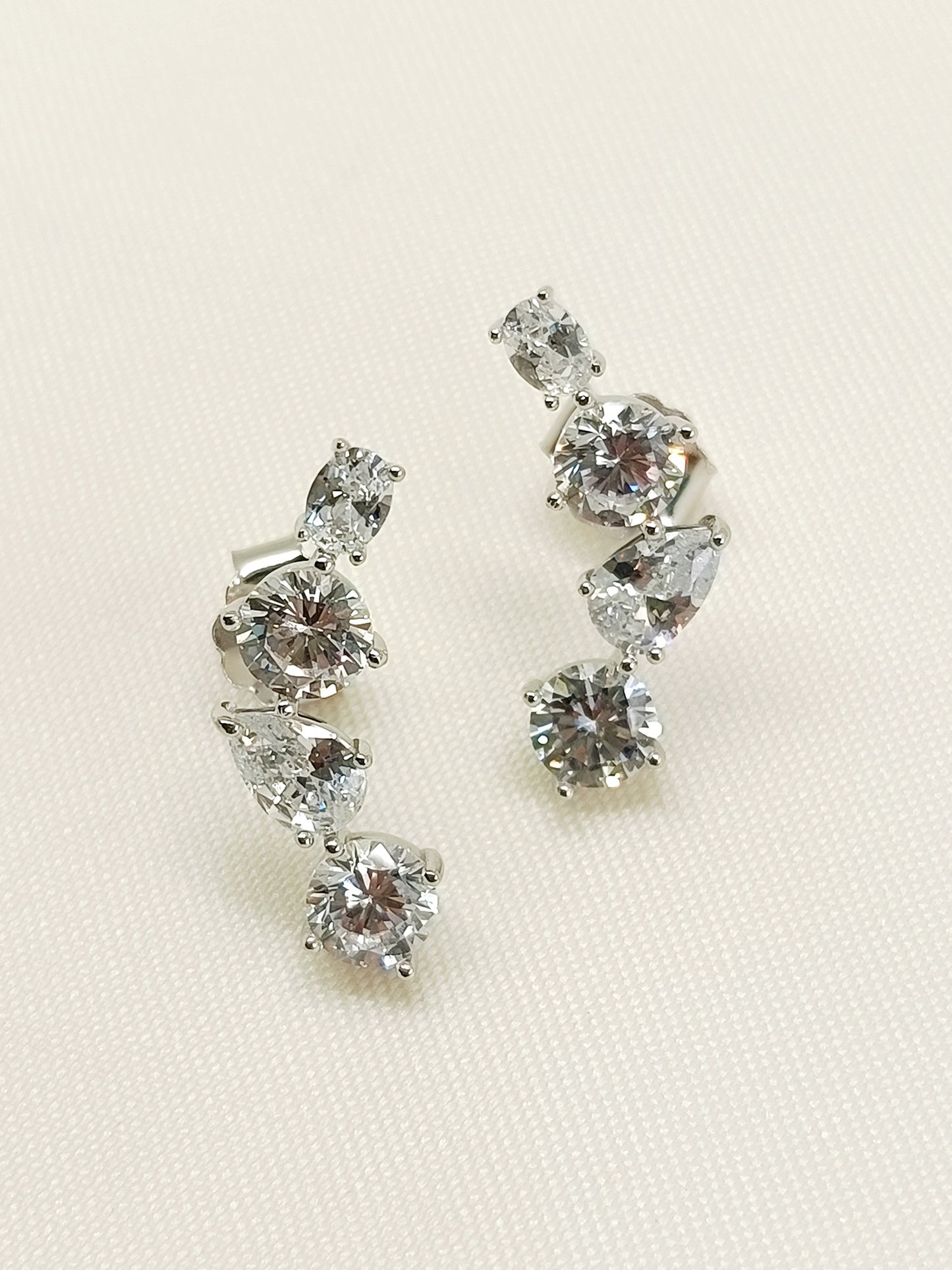 Pankhuri 92.5 Silver Swarovski Stone Tops