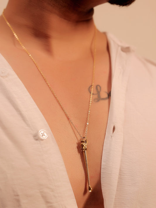 Abhay Golden Men's Neckpiece