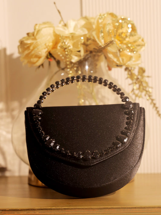 Dikshita Black Evening Clutch