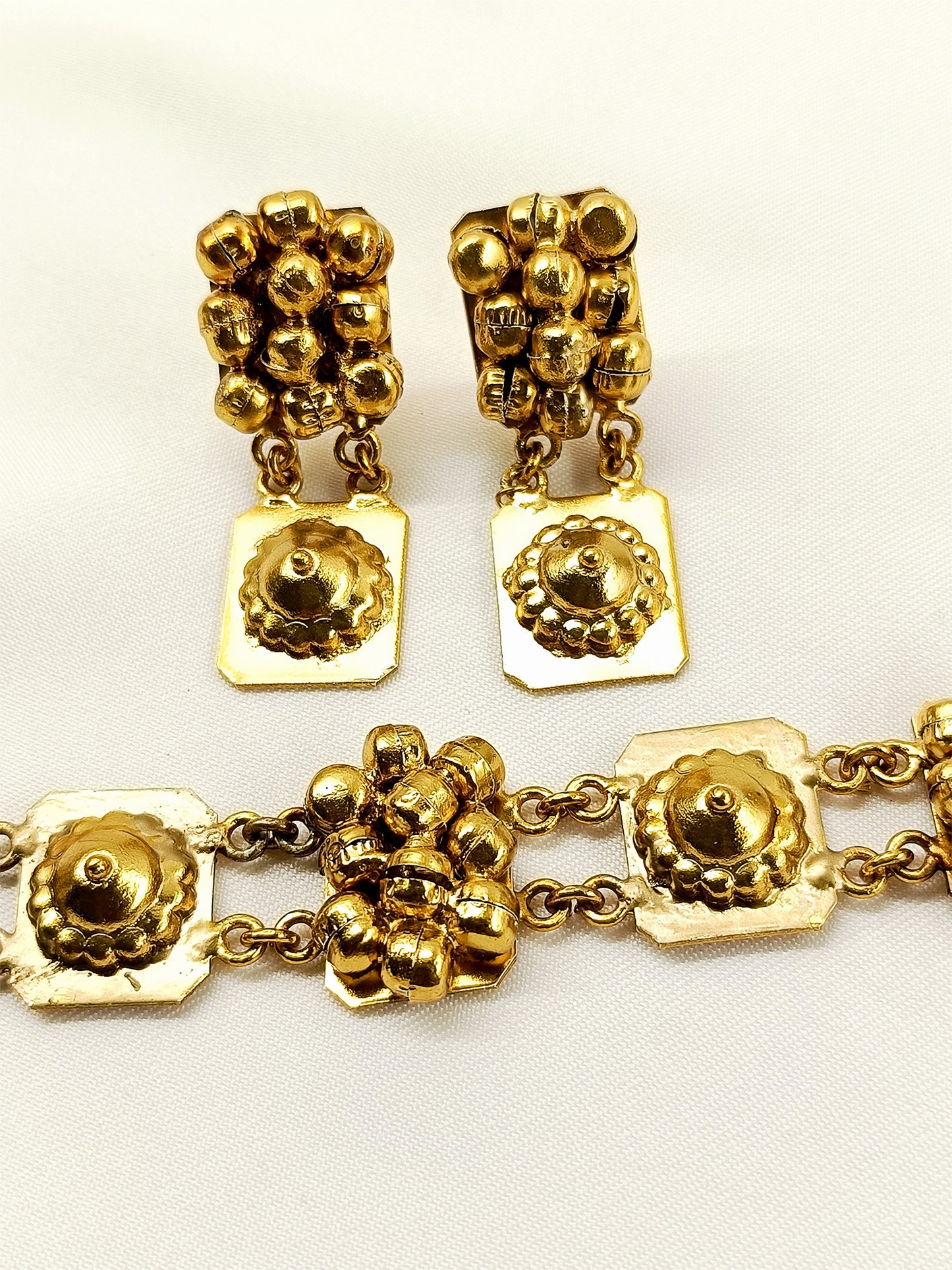 Salma Golden Ghungroo Oxidized Choker Set