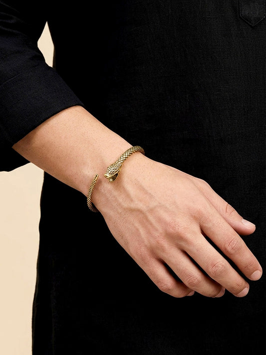 Sarthak Golden Men's Bracelet