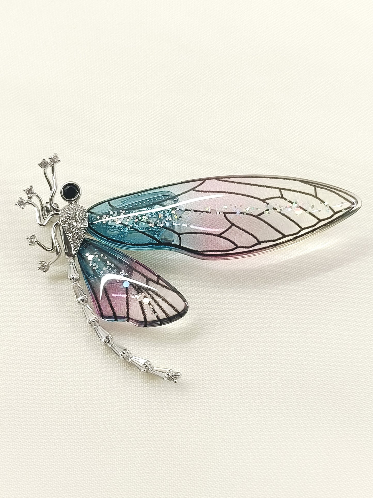 Predha P&B Butterfly Brooch