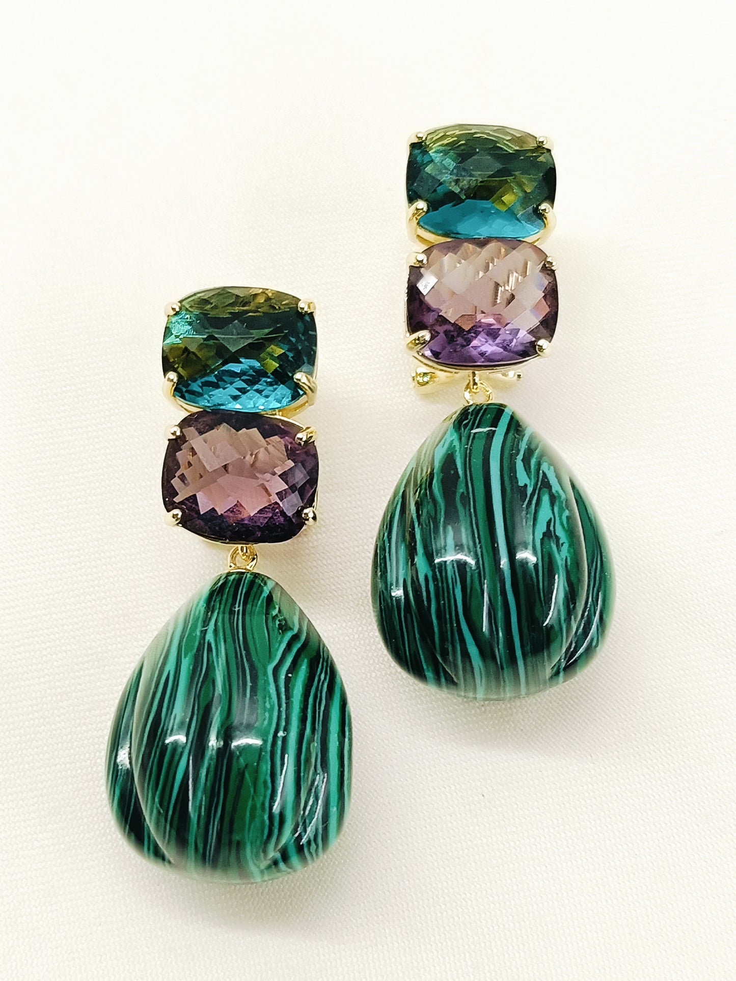 Chakshu Green American Diamond Earring
