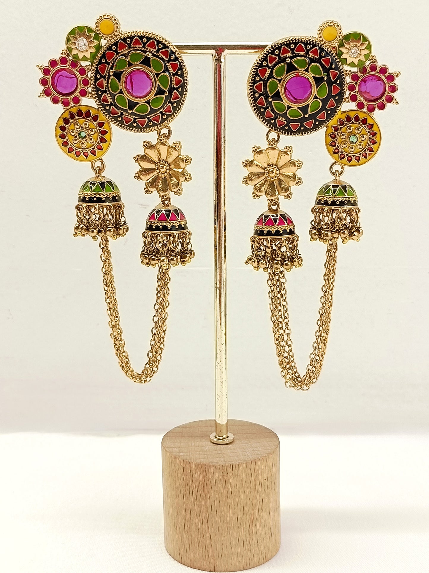 Fulwari Multi Colour Oxidized Earring