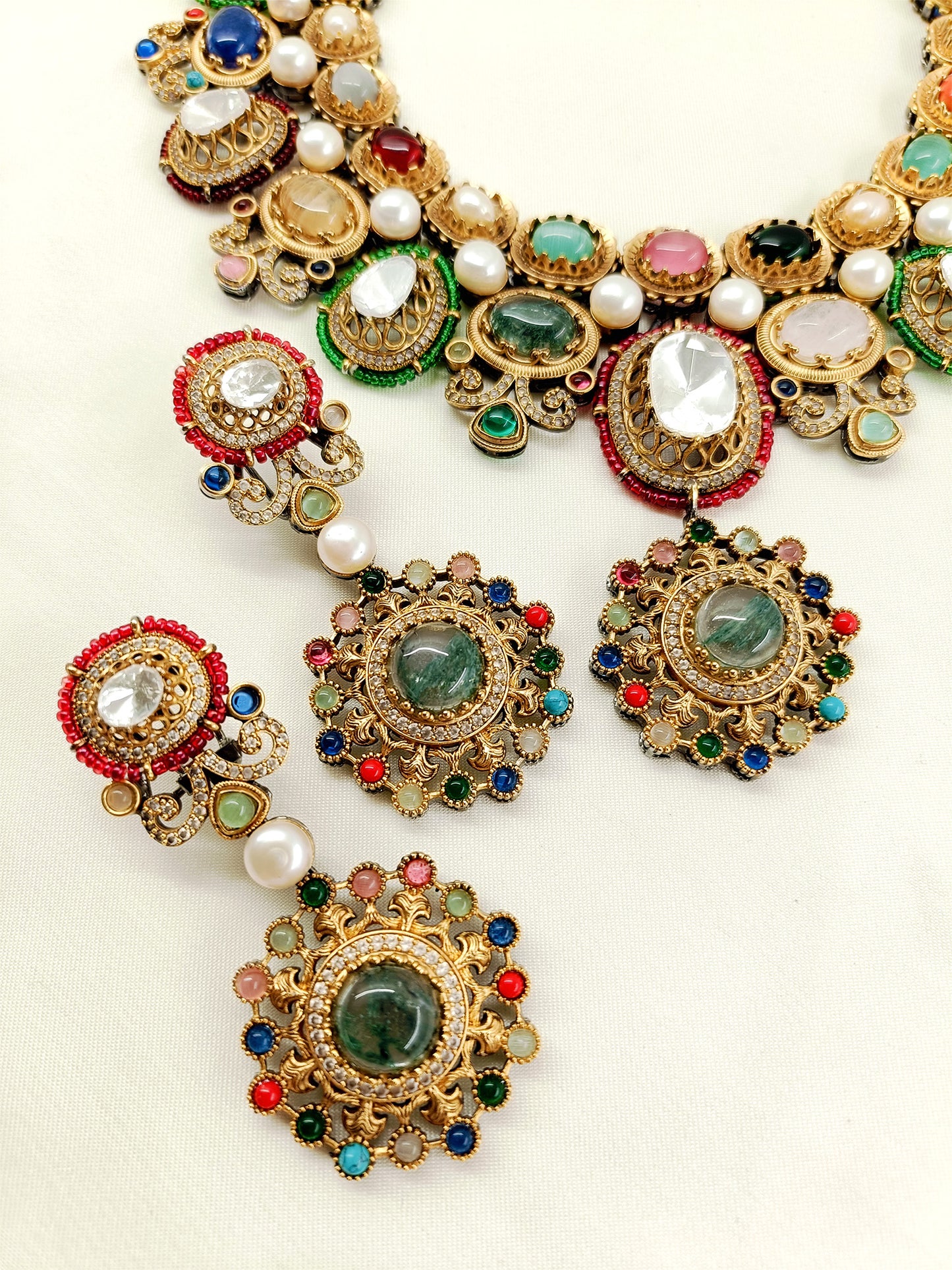 Lajwany Multi Colour Boutique Necklace Set