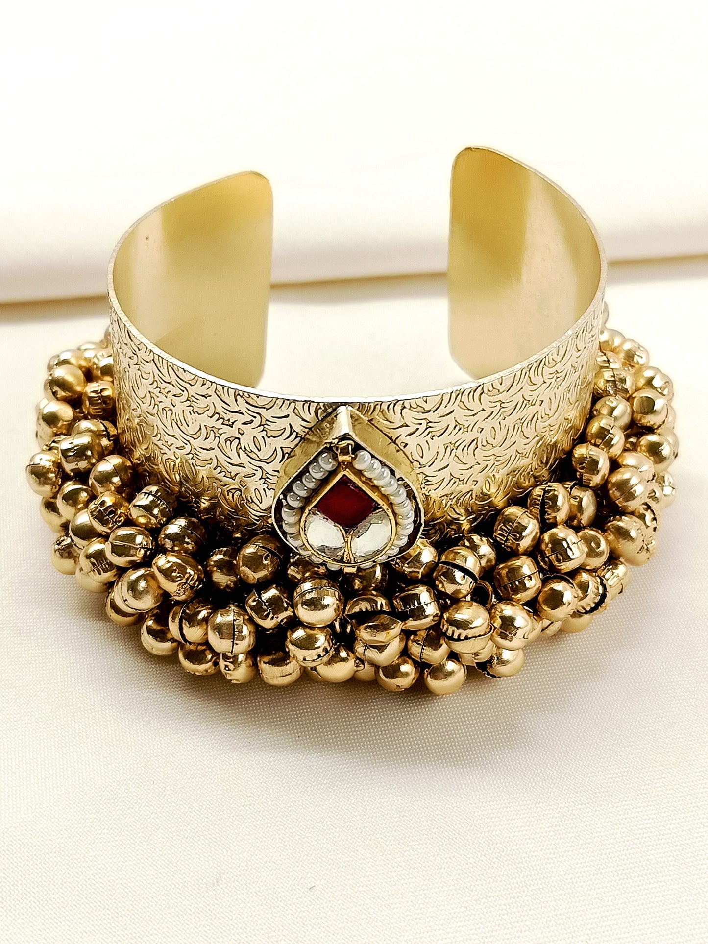 Anni Ruby Oxidized Bracelet