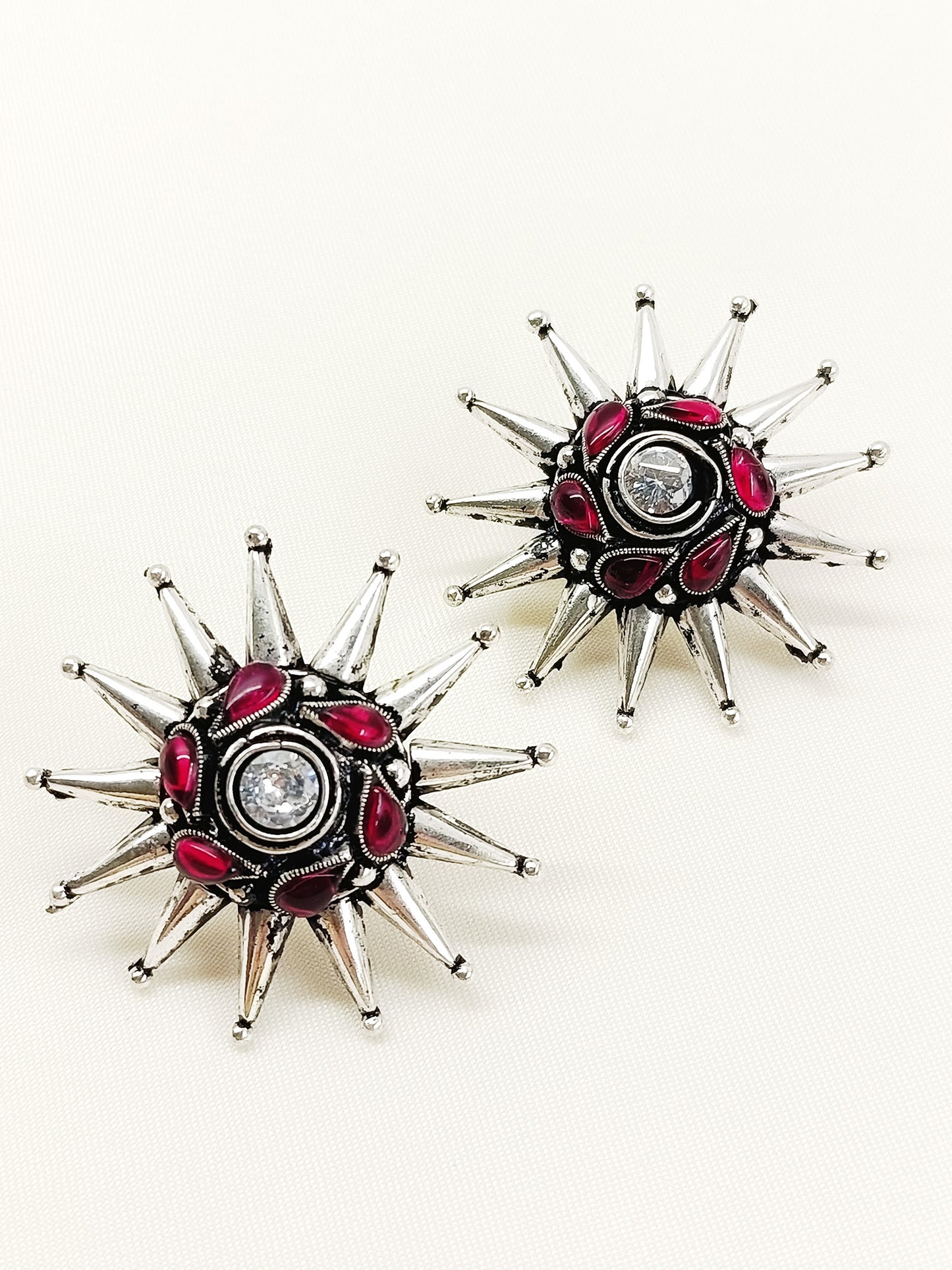 Vidushree Ruby Oxidized Tops