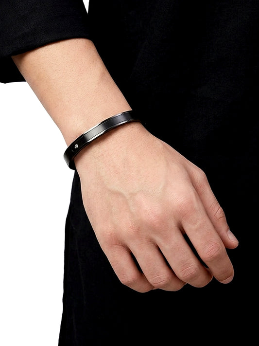 Aarushya Black Men's Bracelet