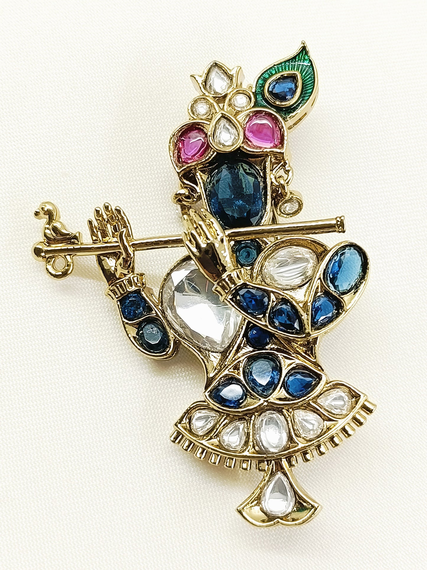 Aadhav Multi Colour Krishna Ji Brooch