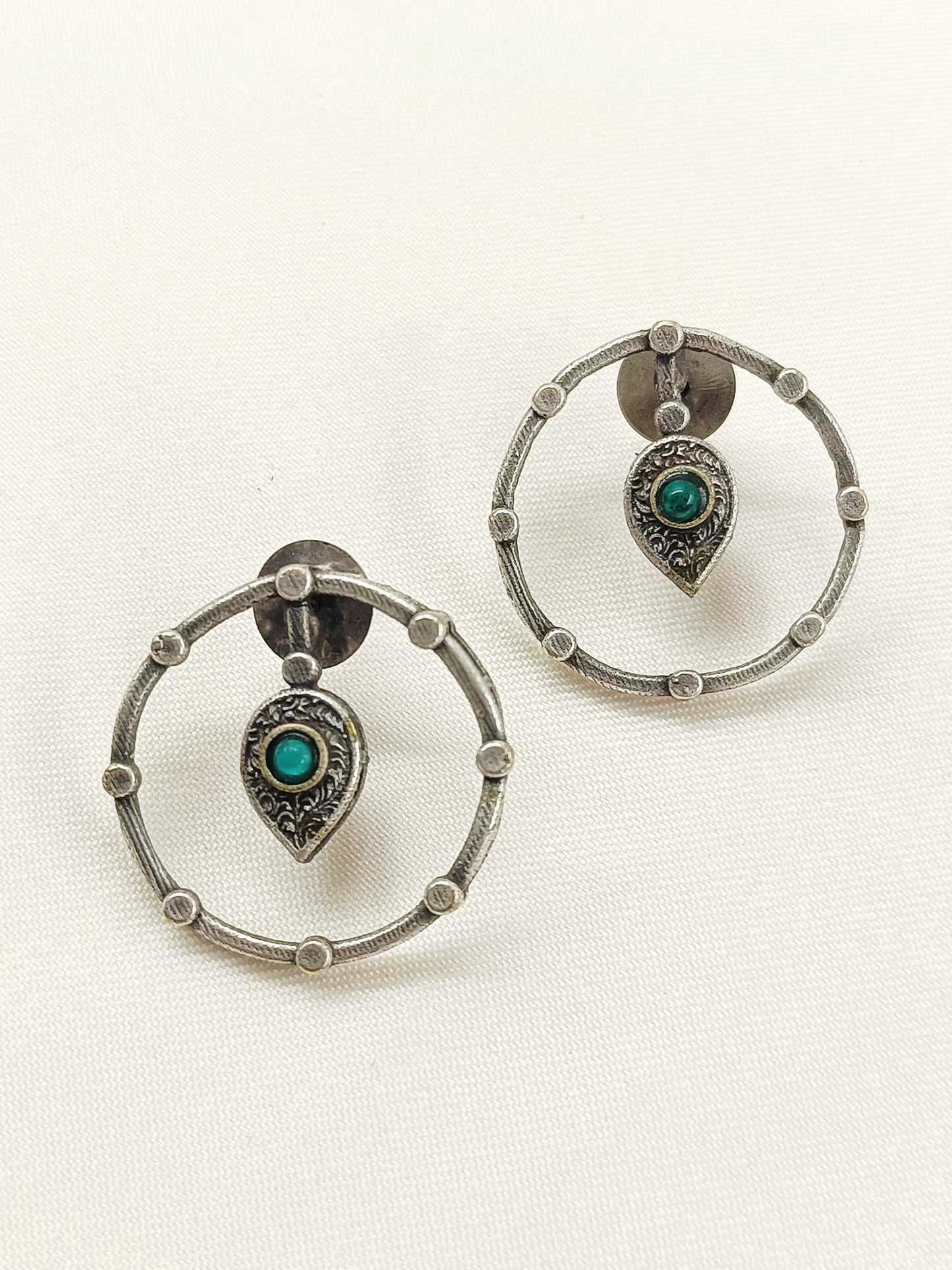 Fulki Green Oxidized Tops