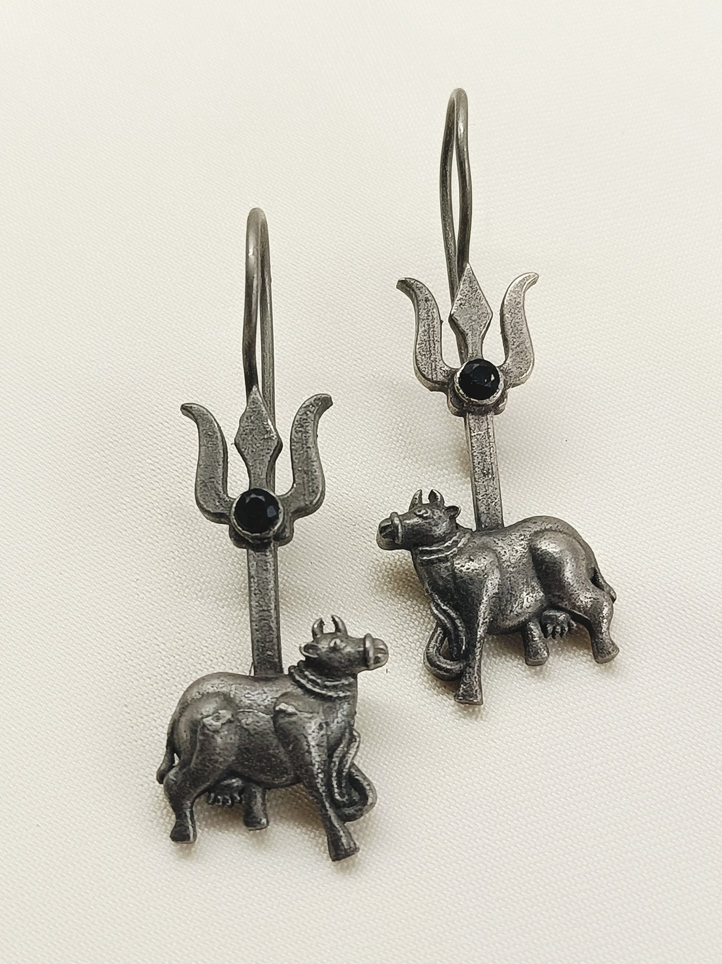 Aaditya Black Oxidized Earring