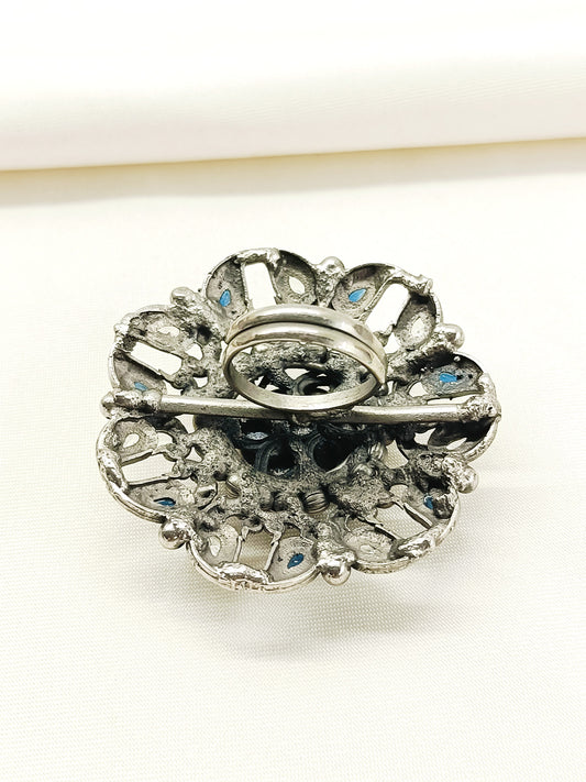 Kaasvi Firozi Oxidized Finger Ring