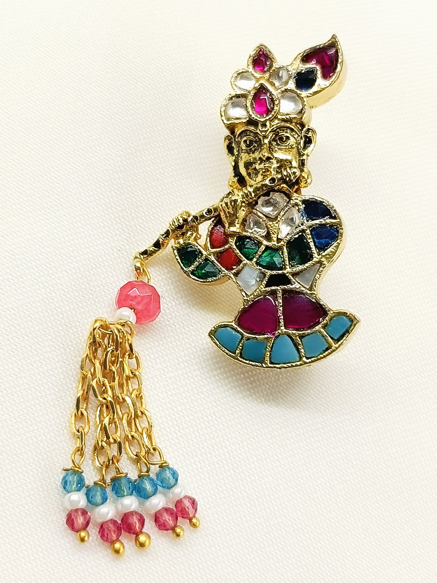 Imaran Multi Colour Krishna Ji Brooch