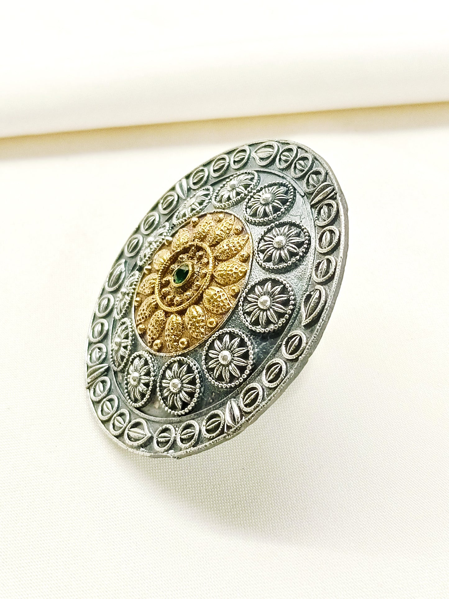 Anindita Plain Oxidized Finger Ring