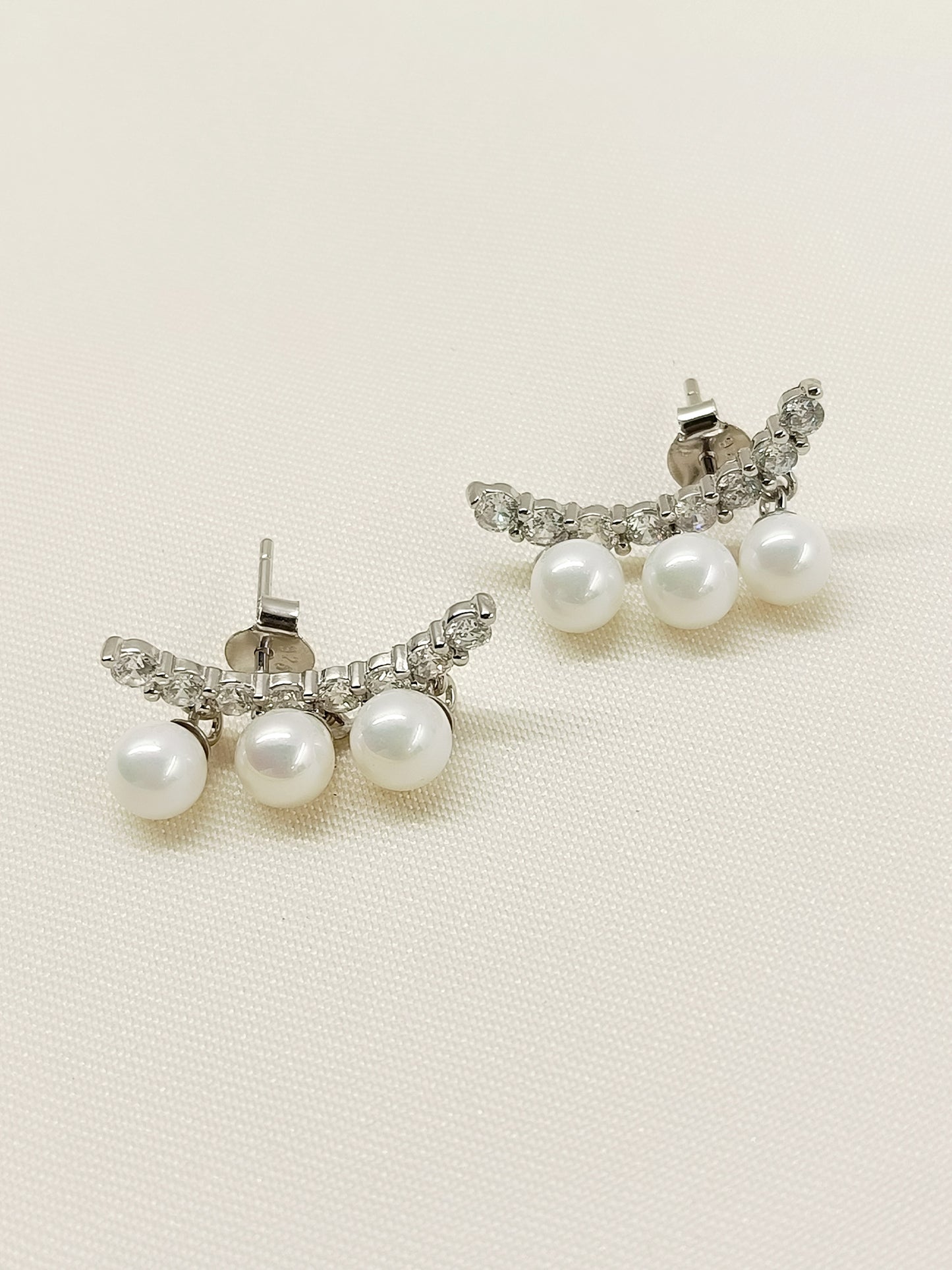 Deaba 92.5 Silver Swarovski Stone Tops