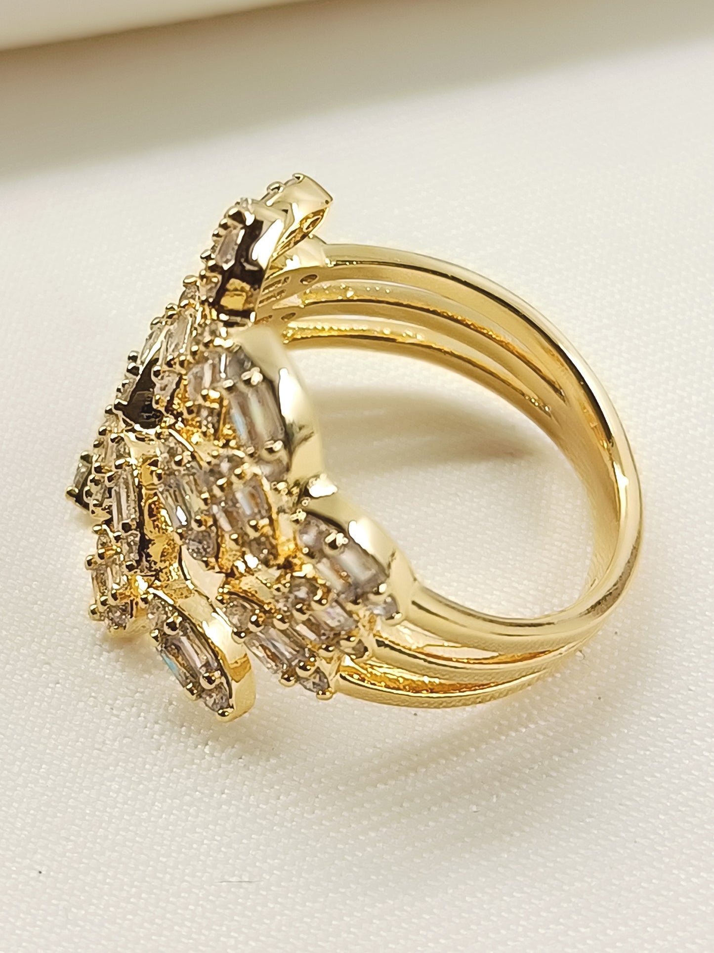 Mohini White American Diamond Finger Ring