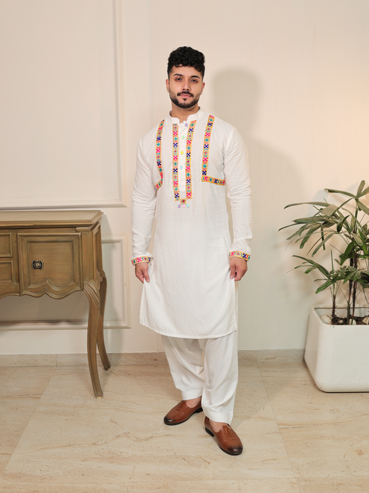 Dushyant Garba Rangilo Raag Kurta Set.