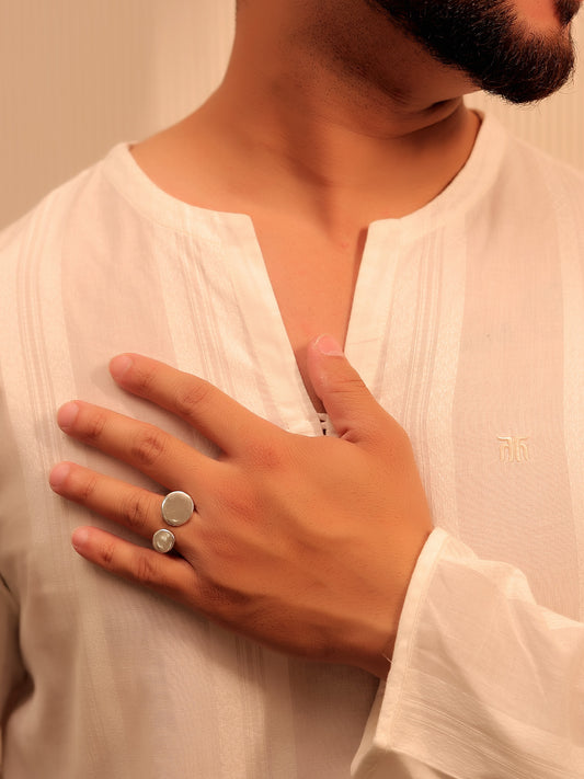 Mellish Silver Men's Finger Ring