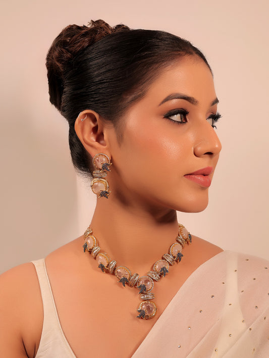 Dakini Pink Boutique Necklace Set