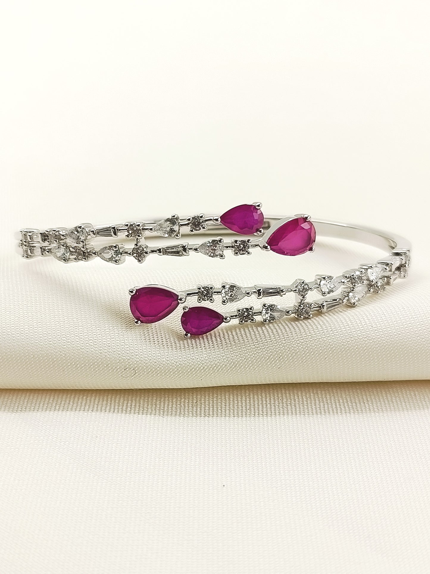 Shalini Ruby American Diamond Bracelet
