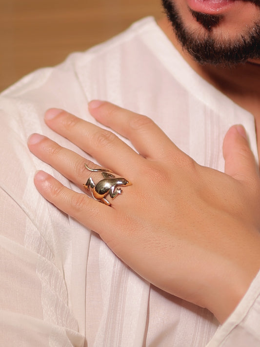 Louise Golden Men's Finger Ring