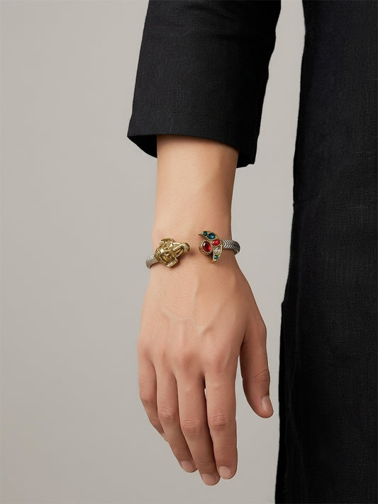 Girish Dual-Tone Ganesha Men's Bracelet