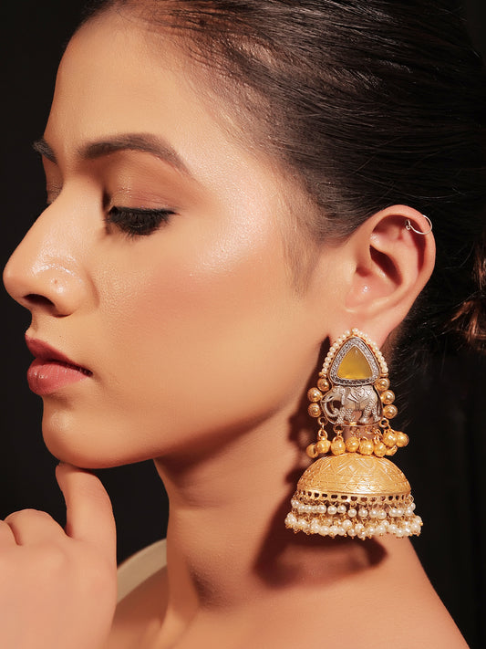 Shobha Yellow Boutique Jhumki