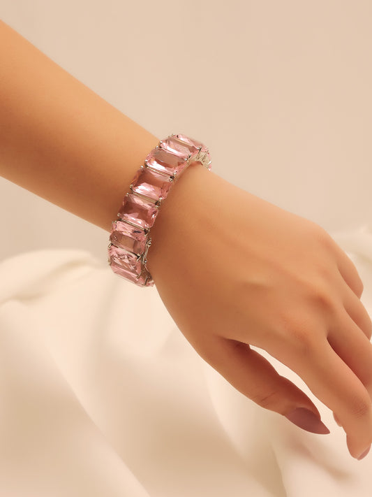 Fani Baby Pink Swarovski Stone Bracelet