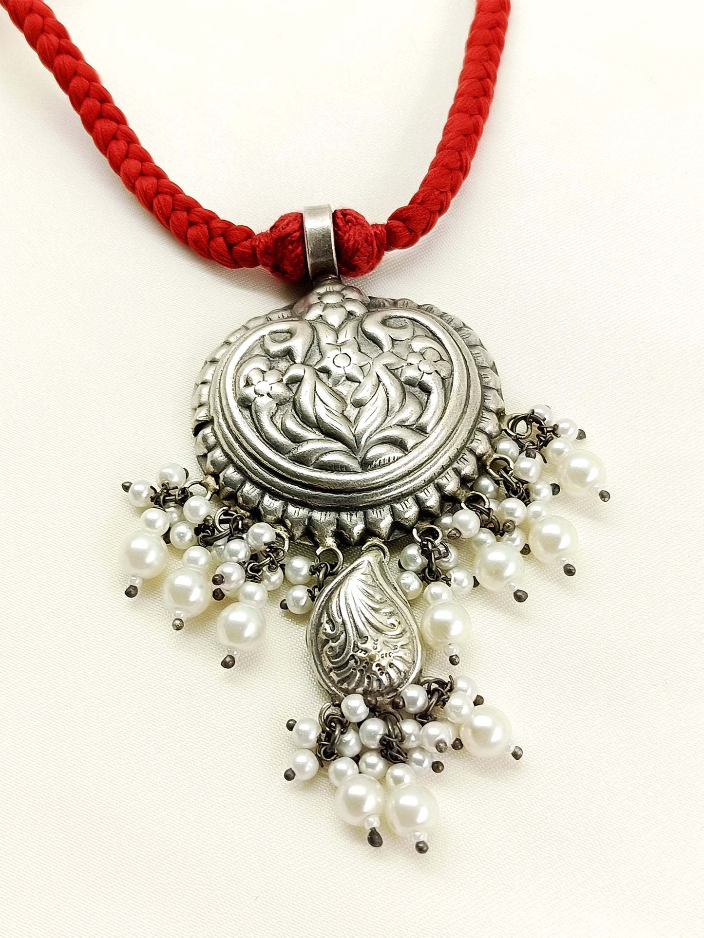 Lovis Red Men's Necklace Set