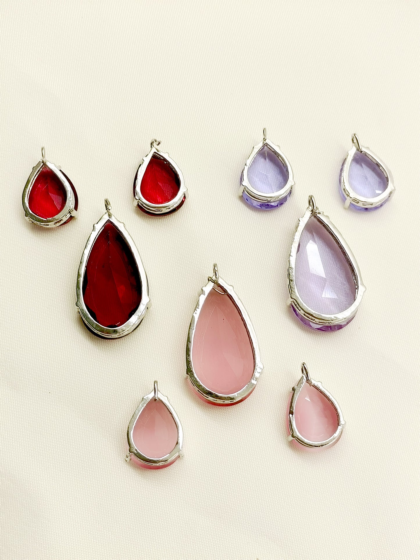 Angela Changeable Silver American Diamond Set