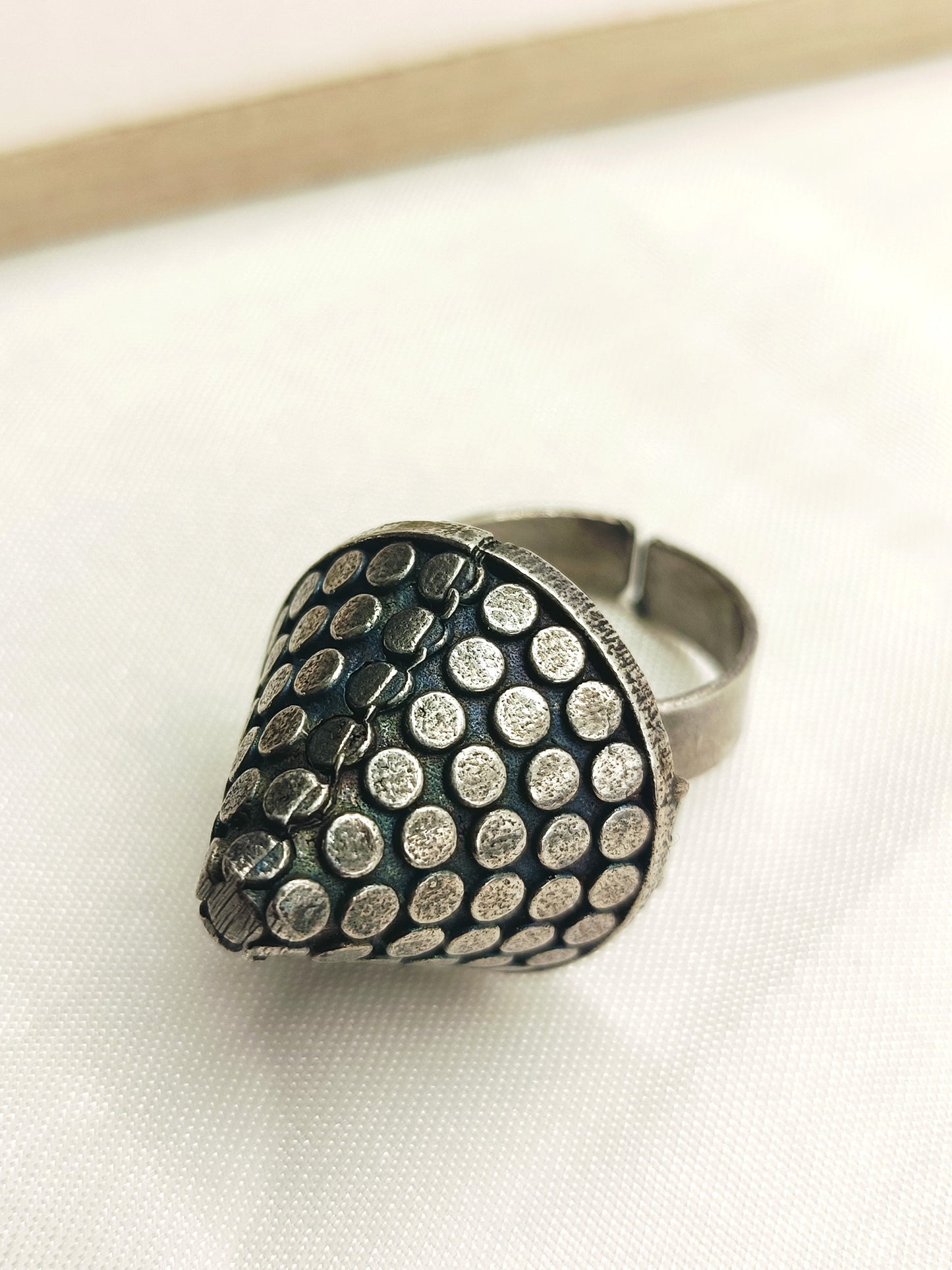 Rishima Plain Oxidized Tops With Finger Ring