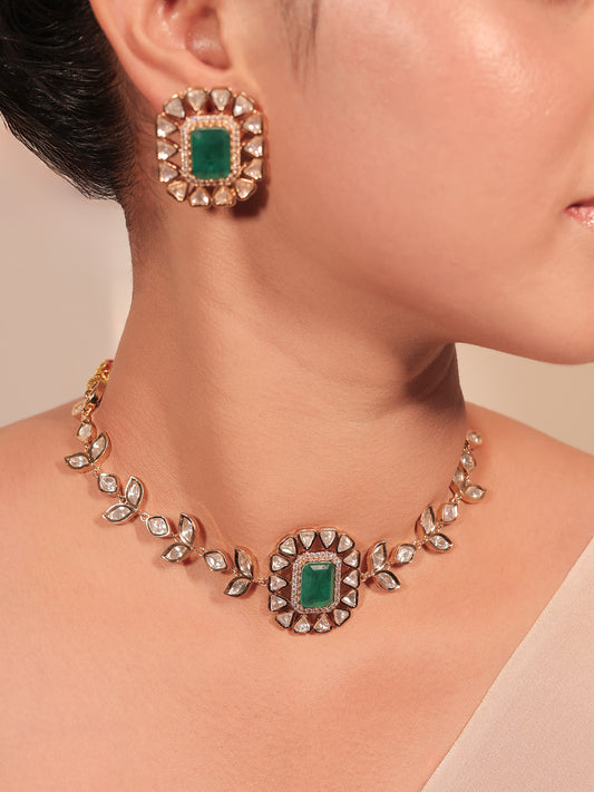 Indrani Green Kundan Choker Set