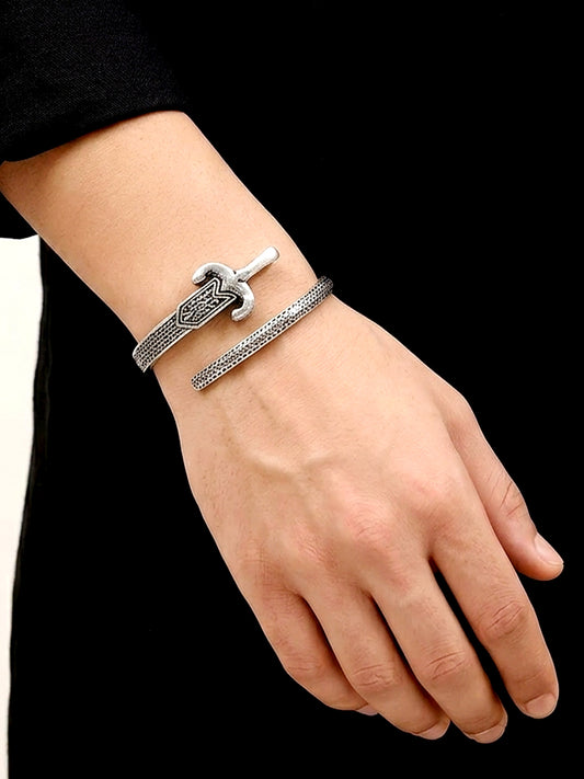 Pratyush Silver Men's Bracelet