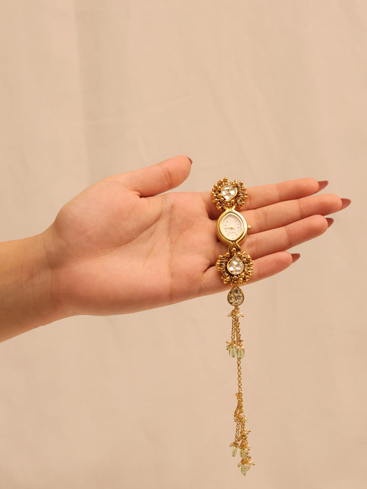 Dhervi's Paachi Kundan Watch