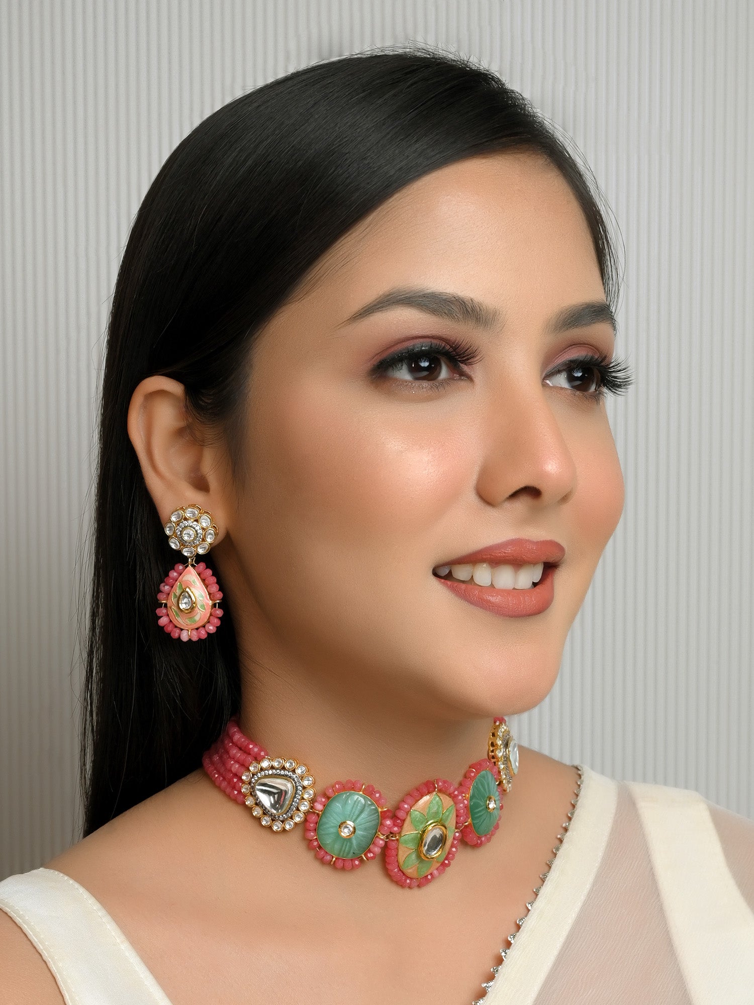 Meenakari choker discount