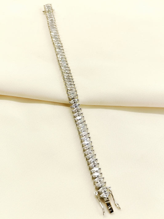 Meghna White American Diamond Bracelet