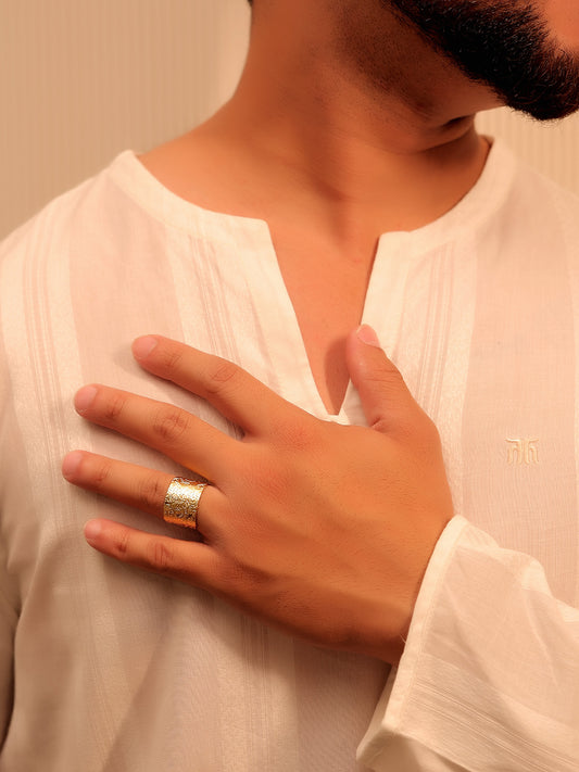 Nicik Golden Men's Finger Ring