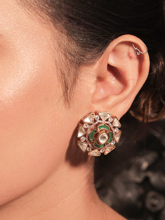 Saloni Green Kundan Tops