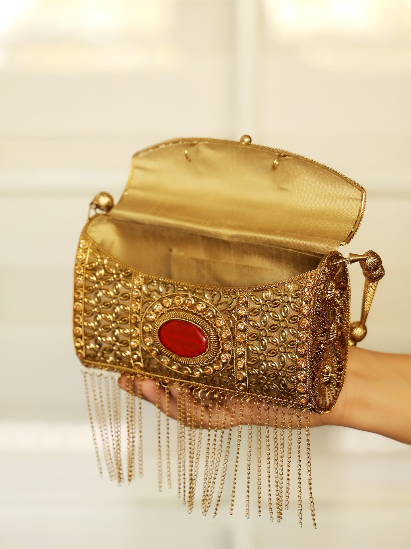 Isla Golden Evening Clutch
