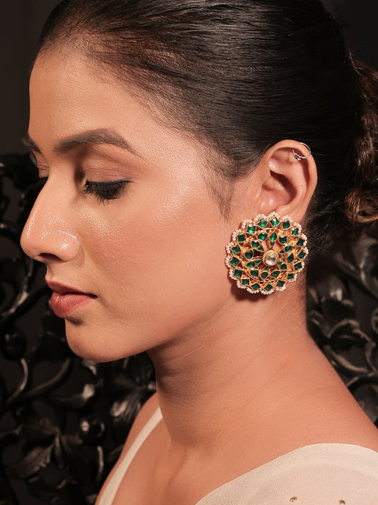 Citra Green kundan Tops