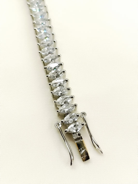 Meghna White American Diamond Bracelet