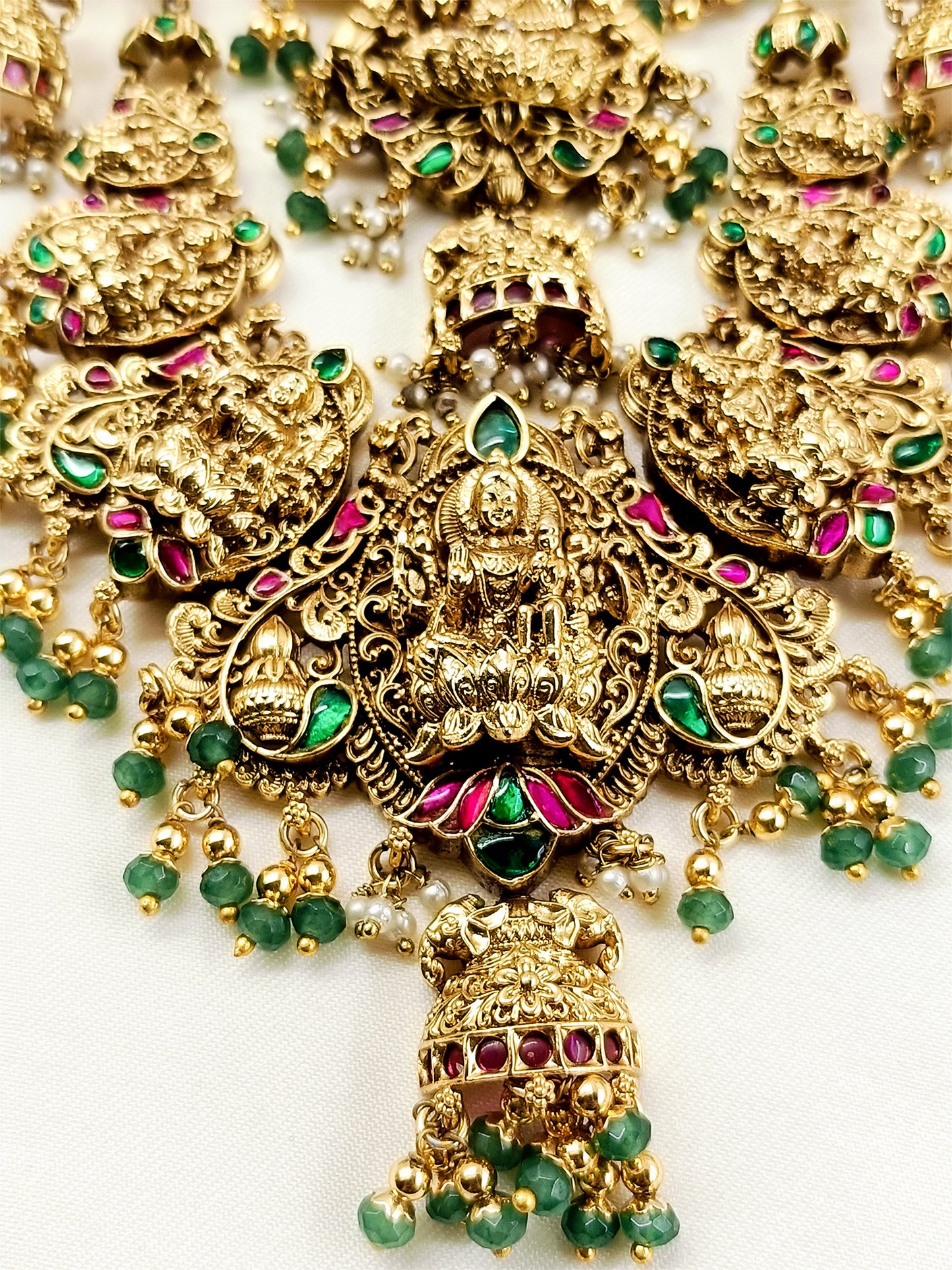Parvardh Antique Temple Nakshi Lakshmi Neckpiece