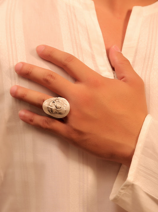 Taina Silver Tribal Finger Ring
